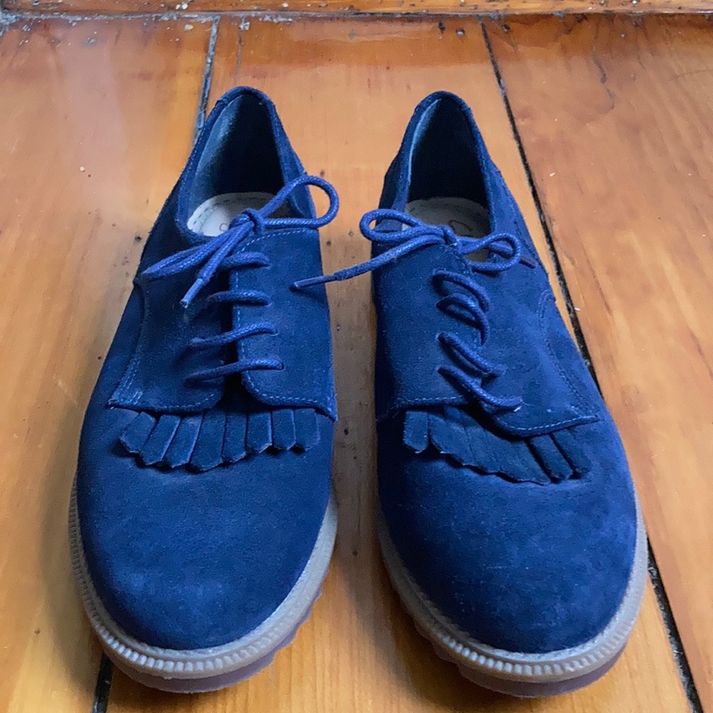 Clarks Somerset Griffen Mabel Oxford Tassel Shoes, Women’s Size 8